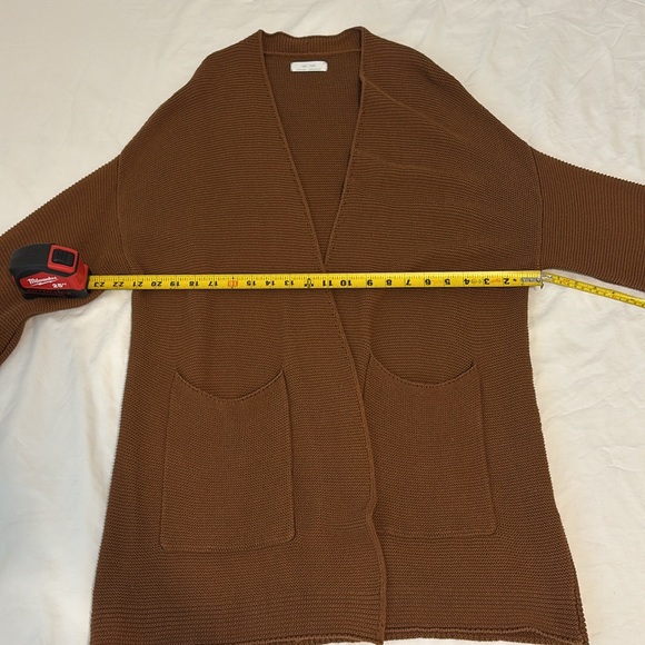 Oak + Fort Cotton Oversized Open Front Cardigan - Small - Picture 9 of 10